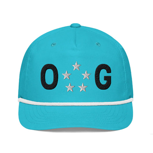 OG 5 STARS (unstructured, floppy front) ROPE CAP